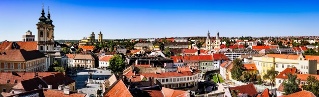 Eger panorama, view from the Castle