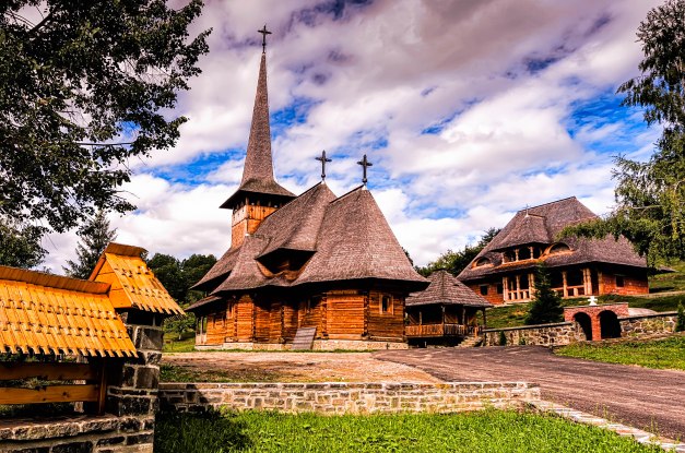 Botiza wooden church Maramures Romania